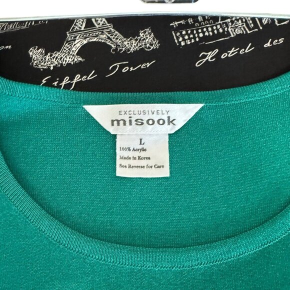 Misook Emerald Green Knit Sleeveless Shift Dress Size L | Professional Timeless - Picture 4 of 9